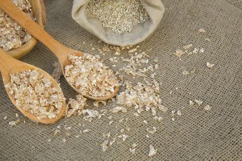 Whole grain flakes Stock Photos