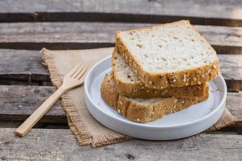 Whole Grain rye bread Stock Photos
