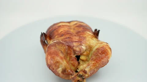 Whole Grilled Chicken Stock Footage 169722436