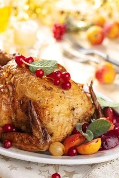 Whole grilled chicken. Stock Photos