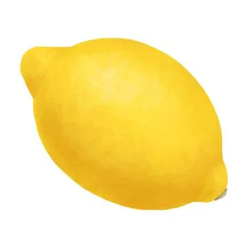 Whole lemon. Vector realistic illustration isolated on white background. Lemon Stock Illustration
