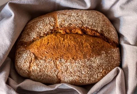 Whole loaf of bread Stock Photos
