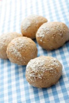 Whole meal bread rolls Stock Photos