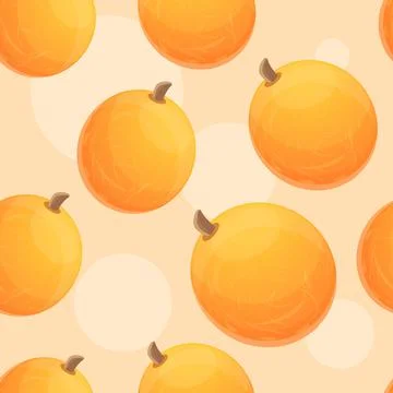 Whole melon pattern, cartoon style Stock Illustration