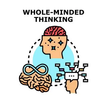 Whole minded thinking integrating creativity and problem solving イラスト素材