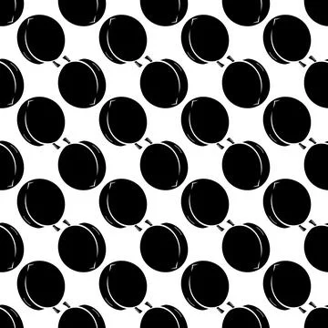 Whole peach pattern seamless vector Stock Illustration