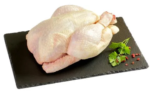Whole raw chicken Stock Photos