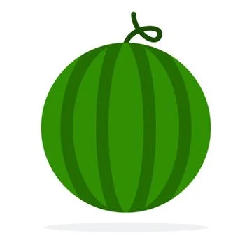 Whole watermelon Stock Illustration