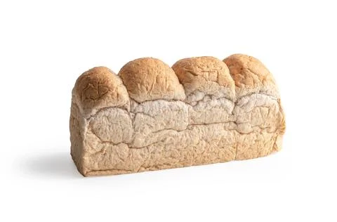Whole wheat bread isolated on a white background Foto stock
