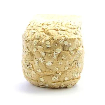 Whole wheat  bread with oat texture skin Stock Photos