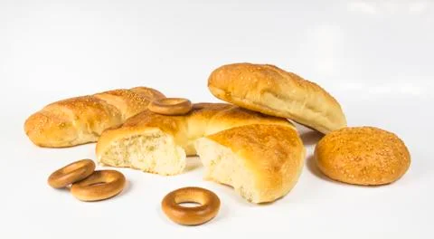 Whole wheat bread Stock Photos