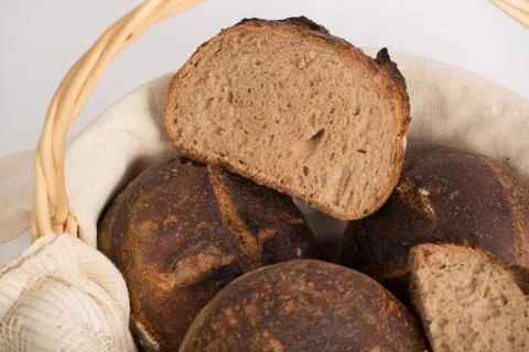 Whole wheat bread Stock Photos
