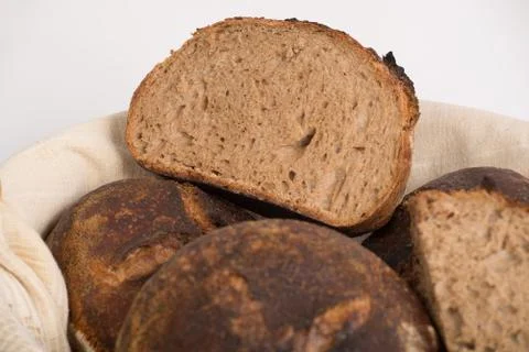 Whole wheat bread Stock Photos