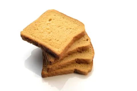 Whole wheat brown bread stacked neatly over each other Stock Photos
