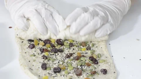 Whole wheat cereal Stock Footage 158343239