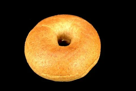 Whole wheat mini bagel Stock Photos