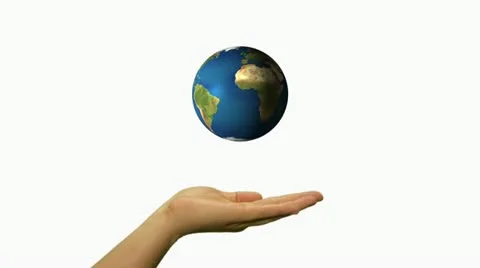 Whole World is in Your Hand Stock Footage 11293041