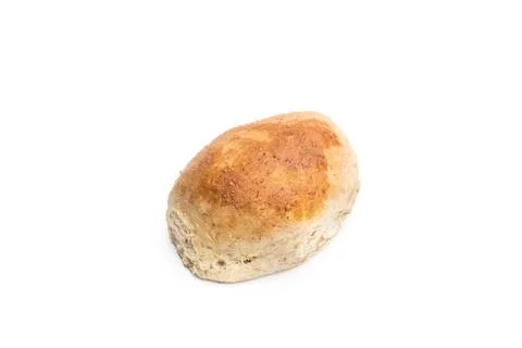A wholemeal bread on a white background with copy space Stock Photos
