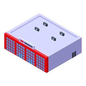 Wholesale store icon isometric vector. Big building Ilustración de archivo