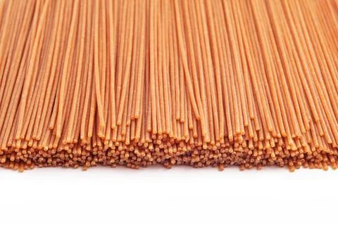 Wholewheat spaghetti Stock Photos