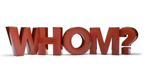 Whom Stock Illustration