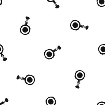 Whoopee cushion pattern seamless black Stock Illustration