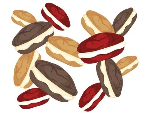 Whoopie pie Stock Illustration