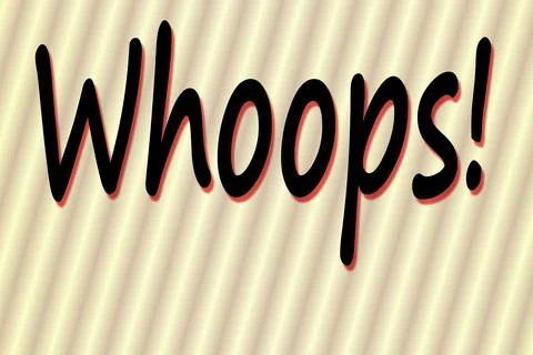 Whoops. Something went wrong, not in accordance Illustrazione stock