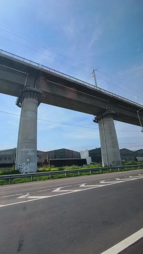 The Whoosh High-Speed ​​Train bridge Stock Footage 325988831