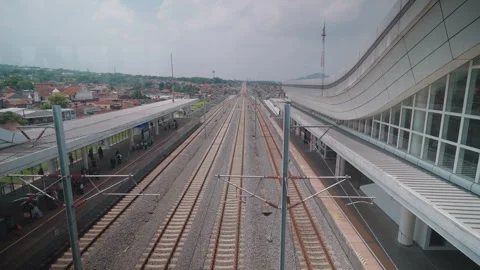 Whoosh High Speed Train Station Padalarang West Java Indonesia Railway Stock-Footage 332052078