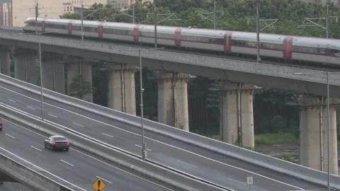 Whoosh Train 4th March 2024 04 to Bandung Stock Footage 266808347