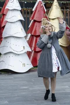 The whos grinch talking back christmas trees, mexico latin america holidays Stockfoto's