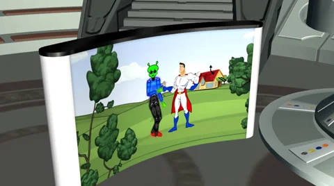 Who's Watching Those Super Hero Shows? Video stock 33043045