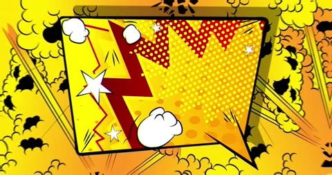 Whrakt Comic book effect word Stock Footage 164580064