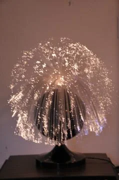 Whte lights around the globe Stock Photos