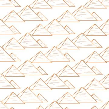 Whute pyramids seamless Stock Illustration