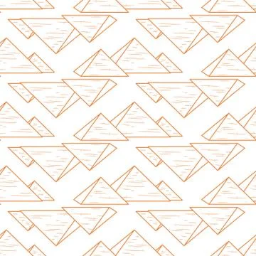 Whute pyramids seamless Stock Illustration