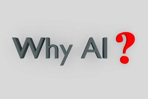 Why AI? concept Stock Illustration