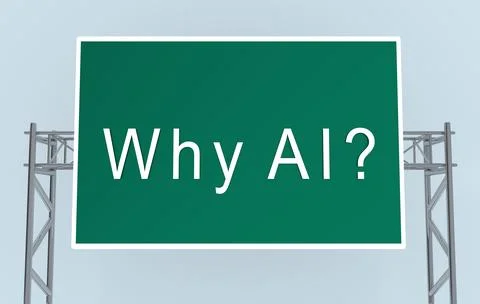 Why AI? concept Stock-Illustration