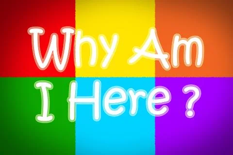 Why am i here concept Stock Illustration