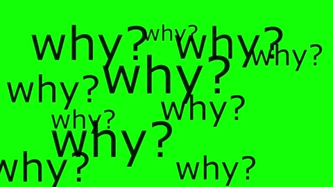 Why? Animated question mark marks kineti... | Stock Video | Pond5