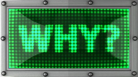 Why announcement on the LED display 動画素材 1095031