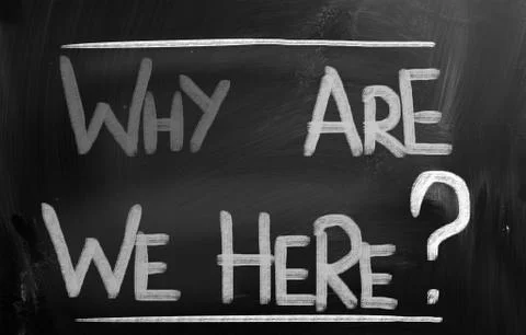Why Are We Here Concept Stock Illustration