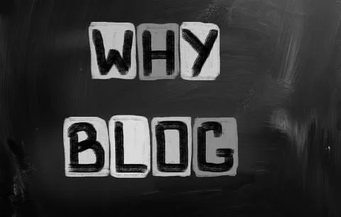 Why blog concept Illustrazione stock