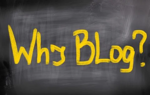 Why Blog Concept Illustrazione stock