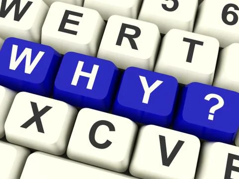 Why computer keys asking a question or having confusion イラスト素材
