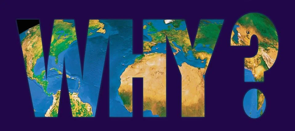 Why concept with earth Stock Illustration