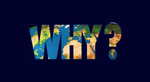 Why concept with earth Stock Illustration