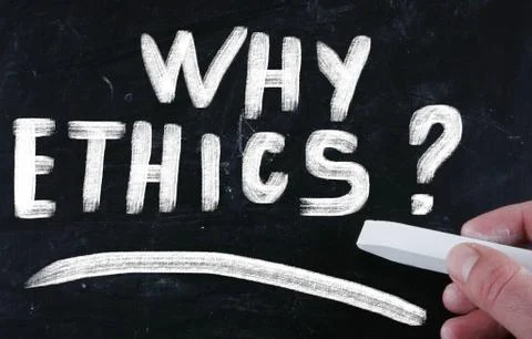 Why ethics? Illustrazione stock