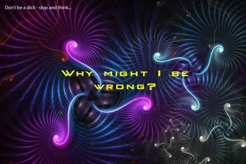 Why might I be wrong? Stock Illustration